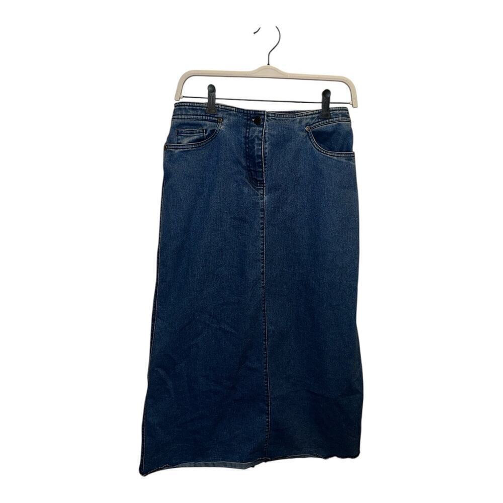 Vintage woolrich denim midi skirt sz 6